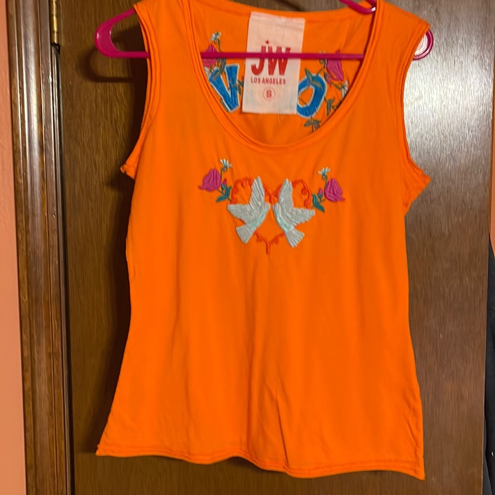 Johnny Was/JWLA embroidered tank top